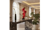 Modern Abstract Sculpture Luxury Look Abstract Sculpture Centerpiece Geometric Statue for Lobby Area, Entryway, Reception Desk