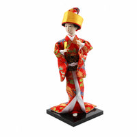 Japanese Geisha Figurine Square Black Base Japanese Figurine Gift Item