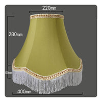 Textile Lamp Shade American Design Tassel Lampshade Vintage for Bedside