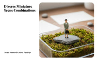 1:64 Scale People Figure Collectible 1:87 Scale Character Model Retro Design Miniature Person High Exactness for Collectors