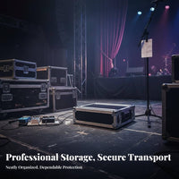Audio Equipment Audio Transport Enclosure Heavy Duty Aluminum Reinforced Corners for DJs, Artists, Stage