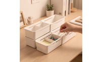 4 Pieces Desk Drawer Organizer Tray Low-Profile Drawer Organizer Tray Compartmented for Office