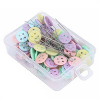 Ceramic Sewing Pins Stainless Steel Ultra Sharp Pearl Head Sewing Tools Boxed Set Suitable for Home Tailoring Creative Projects Pattern Design Apparel Making