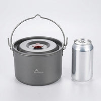 Hard Anodized Aluminum Cookware Set, Camping, Pot, With Lid, Lightweight, Outdoor Cooking Utensils