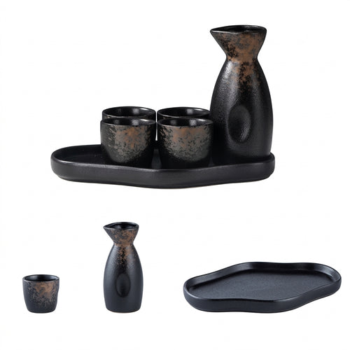 Ceramic Sake Set, Light Luxury Retro Style