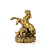 Tabletop Ornament Chinese Brass Figurine Embossed Mist Pattern Brass animal Figurine Carved Texture