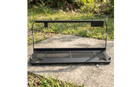 Fold-down Foldable Tailgate Table Heavy-Duty Tailgate Table with Cup Holders Space-Saving Folding Storage Rack Powder-Coated for Overlanders, Campers, Tailgating, Camping, Roadside Prep