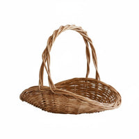 Fruit Picking Basket Hand-Woven Handled Gathering Basket Handmade for outdoor mealkers