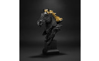 Tabletop Horse Statue Sculpted Horse Head Statue Decorative for Bookshelf
