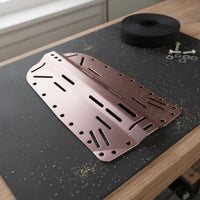 Scuba Diving Backplate Single-Piece Construction Backmount Diving Plate Anodized Finish Buoyancy Compensator Component