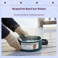 Pet Heated Water Bowl, Automatic Outdoor Drinking