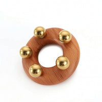 Massage Loop with Brass Balls Compact Hand Massage Roller Long-Lasting for Home