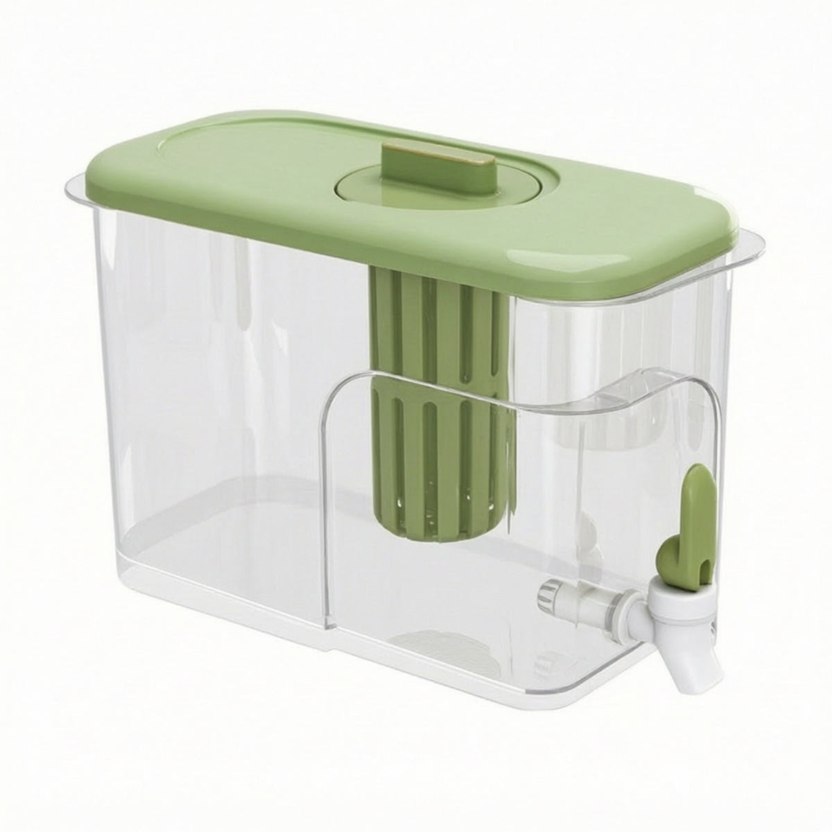 BPABPA-Safe Cold Water Pitcher with Spigot Food-Grade Beverage Dispenser with Tap Transparent Drink Dispenser with Spigot Large-Capacity for Families