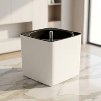Plant Pots for House Plants and Indoor Plants, Self Watering Square Indoor Plant Pot, White Flower Pots for Floor Standing, Green Plant Pot Use