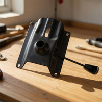 Long-Lasting Chair Base Plate with Lift Lever Strong Bar Stool Replacement Plate Rustproof Hardware Easy to Assemble for DIYers