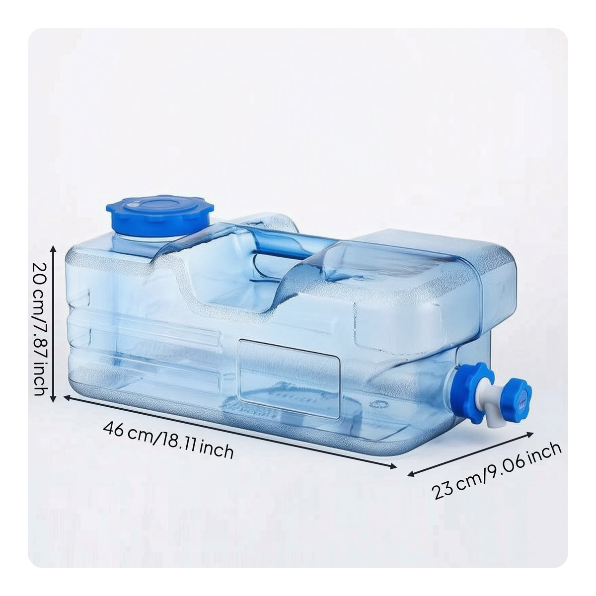 Water Storage Bucket with Faucet Reusable Water Storage Container with Spigot Wide Opening for Journeyers, Emergency Preparedness