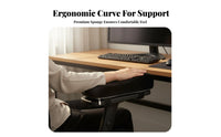 High Resilience Chair Armrest Heightening Pad Non-Slip Bottom Memory Foam Armrest Pad Breathable Material Office Chair Arm Cushion for Gamers, Students, Study