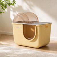 Enclosed Litter Box Large Litter Box with Hood Included for Apartments