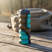Folding Silicone Cup Food Grade Portable Silicone Cup Space Saving for Camping