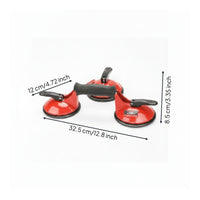Aluminum Alloy Suction Cup Lifter with Handle Portable Vacuum Glass Lifter Hand-Held Glass Suction Cup Long-Lasting for Installers, Glaziers, Tile Laying