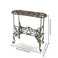 Metal Plant Stand Ornate Rack Decorative for Porch