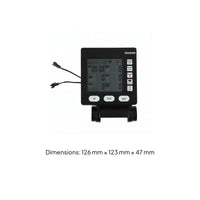 Display Screen Fitness Console Rectangular Electronic Fitness Console Black