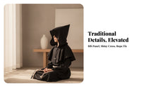 Layered Priest Costume with Cross Loose-Fitting Monk Robe with Belt Lightweight Cosplay Robe for Children, Boys, Halloween, School Plays