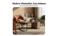2 Pieces Minimalist design Nesting Stand Set Modern Look Coffee Table Space-Saving Home Furniture abrasionResistant for Homeowners, Apartment Dwellers, Office Managers, Small Spaces, Lounge, Reception Area