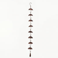 Rain Chain with Umbrellas Hanging Umbrella Rain Chain Weather-Resistant for Yard