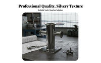 Single Cross Bollard Stainless Steel Docking Bitt Yacht Cross Cleat Long-Lasting Boat Bollard Sturdy Duty for Dock