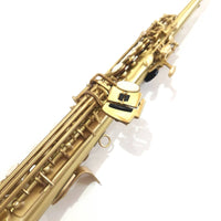 Straight Saxophone with Carrying Bag B♭ Soprano Saxophone Antique Woodwind for Rehearsal