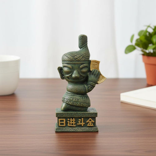 Sanxingdui Figure Success Symbol Blessing Figurine Statue Collectible Resin Figurine for Graduates, Students