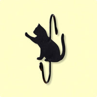 Feline Wall Hook Simple Outline Home Decor Easy to Install for Rail
