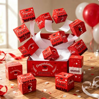 Graduation Burst Box Foldable Burst Gift Box Cube-Shaped