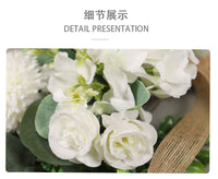 Eucalyptus Hanging Bouquet Wall Decoration with Chrysanthemum, Fabric