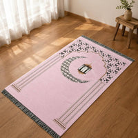 Lighthouse Print Prayer Rug Soft Touch Chenille Prayer Mat Large Size Religious Item for Travel
