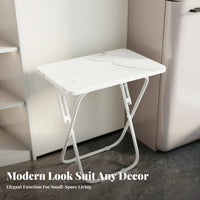 Foldable Computer Desk Space-Saving Portable Table Lightweight for Small Areas
