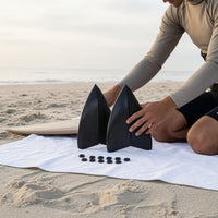 Tapered Kiteboard Tail Fin Streamlined Kiteboard Fin Lightweight Detachable for Kiteboarders