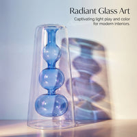 Double Layer Glass Vase: Modern Minimalist Home Decor