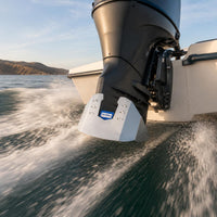 Outboard Engine Hydrofoil Improves Planing Anti-Bow Elevation Plate Reduce