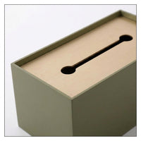 Iron Tissue Box Holder for Home Office and Living Room, Matte Metal Desk Organizer, Rectangular Tissue Box Napkin Dispenser, Steel Tissue Case