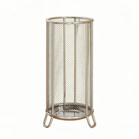 Mesh Umbrella Stand Curved Legs Umbrella Stand with Water-Collecting Tray Easy