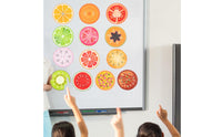 Fruit Fraction Math Toy Educational Fraction Circle Puzzle Bright Colors for Kids, Homeschool, Instruction Time