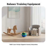 4 Pieces Indoor & Outdoor Use Kids Balance Stepping Stones Long-Lasting Balance Stepping Stones Versatile Play Toddler Sensory Steppers Lightweight & Portable for Preschoolers, Children 3+, Toddlers, Kindergarten, Early Education Center, Playroom