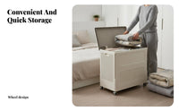 foldable Quilt Chest Large Capacity Bedding Container Foldable Design