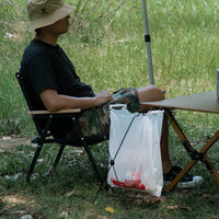 Portable Foldable Trash Bag Holder Stable X-Shaped Base-Shaped Frame Trash Bag Holder Hanging Rack Outdoor Utility