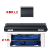 Leather Flute Case for 16-Hole and 17-Hole Flutes, Round Storage Box