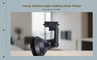 LED Track Light COB Spotlight E27 Adjustable Ceiling Fixture