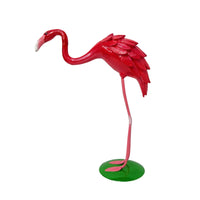 Flamingos Sculpture with Flat Base Standing Flamingos Sculpture Compact Decor for Shelf