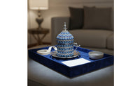 Turkish Coffee Cup Set Ornate Evil Eye Cup Traditional Ottoman Design
